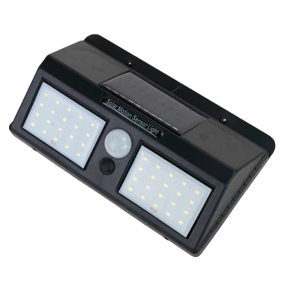 LED šviestuvas su saulės baterija ir judesio davikliu, 40 LED