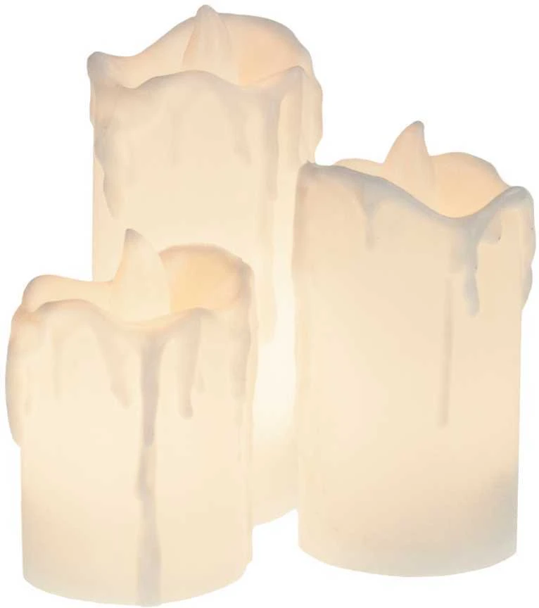 LED žvakių rinkinys, 3 vnt.