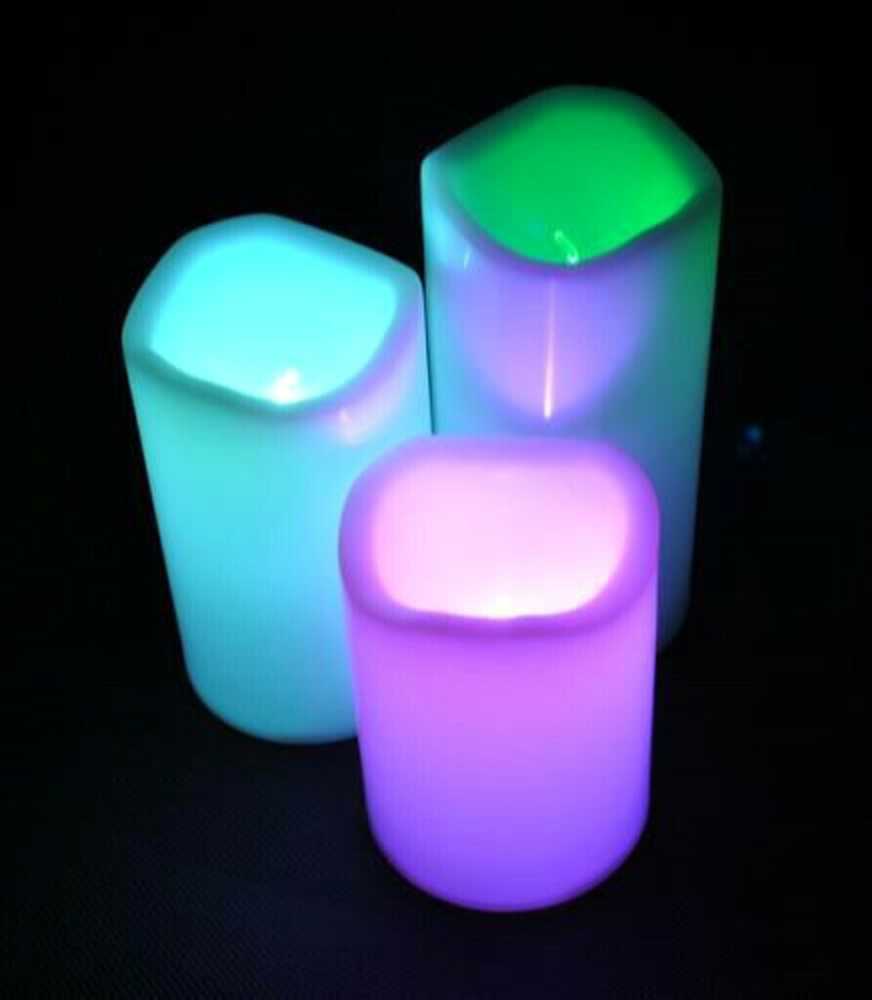LED žvakių rinkinys, 3 vnt.
