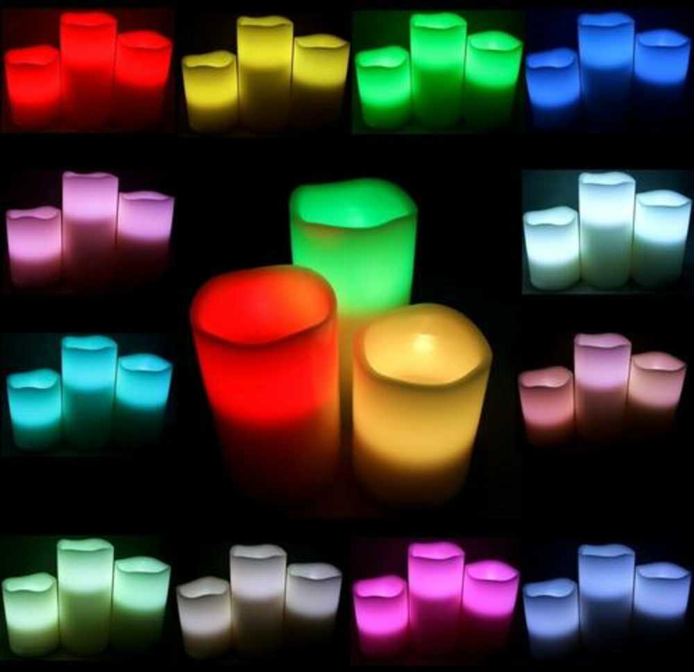 LED žvakių rinkinys, 3 vnt.