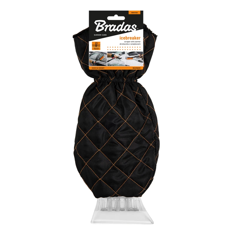 Ledo grandiklis su pirštine Bradas ICEBREAKER, juodas, 25 cm