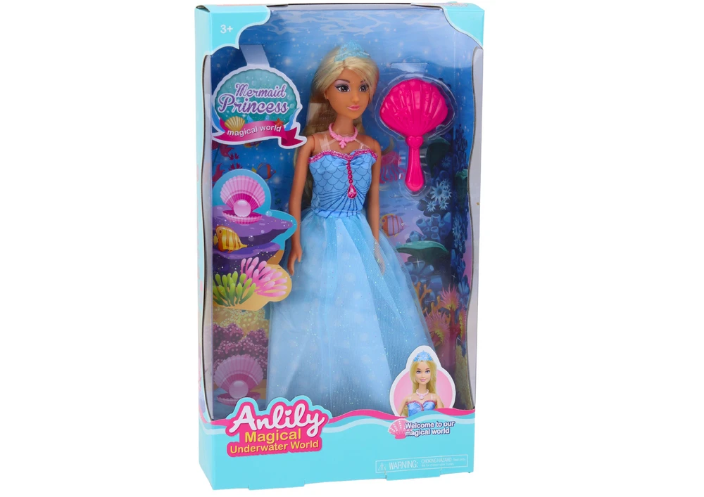 Lėlė Anlily Mermaid Princess su šukom
