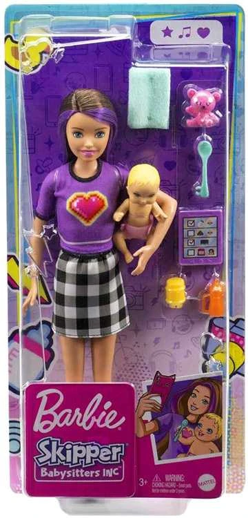 Lėlė auklė Barbie Skipper su priedais