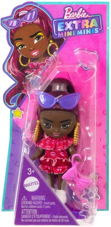 Lėlė Barbie Extra Mini Minis su akiniais ir kitais priedais