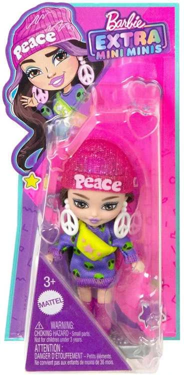 Lėlė Barbie Extra Mini Minis su kepure ir kitais priedais
