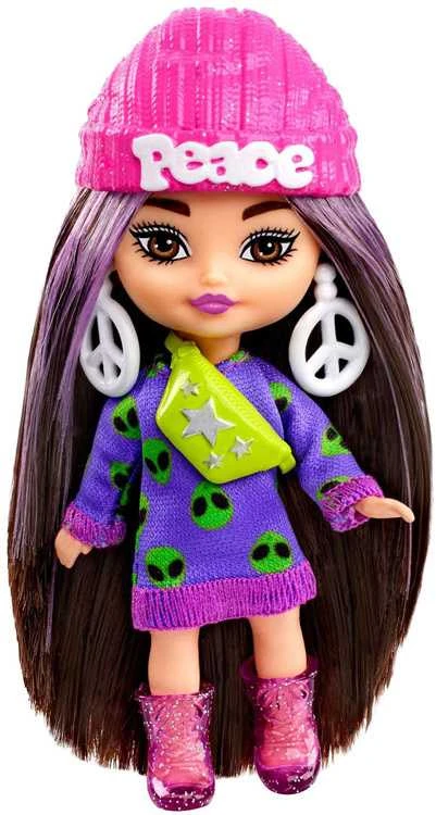 Lėlė Barbie Extra Mini Minis su kepure ir kitais priedais