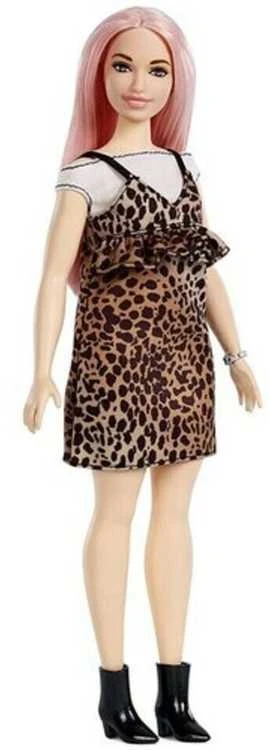 Lėlė Barbie Fashionistas su leopardine suknele