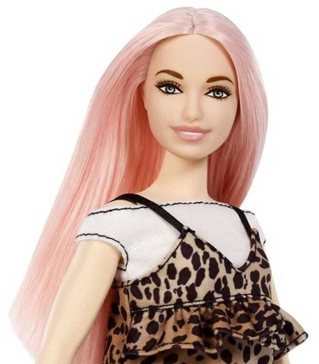 Lėlė Barbie Fashionistas su leopardine suknele