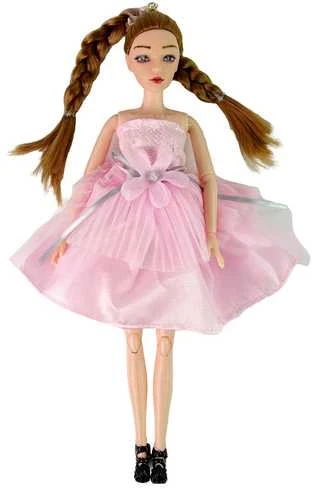 Lėlė Emily su gėlėm ir kačiuku