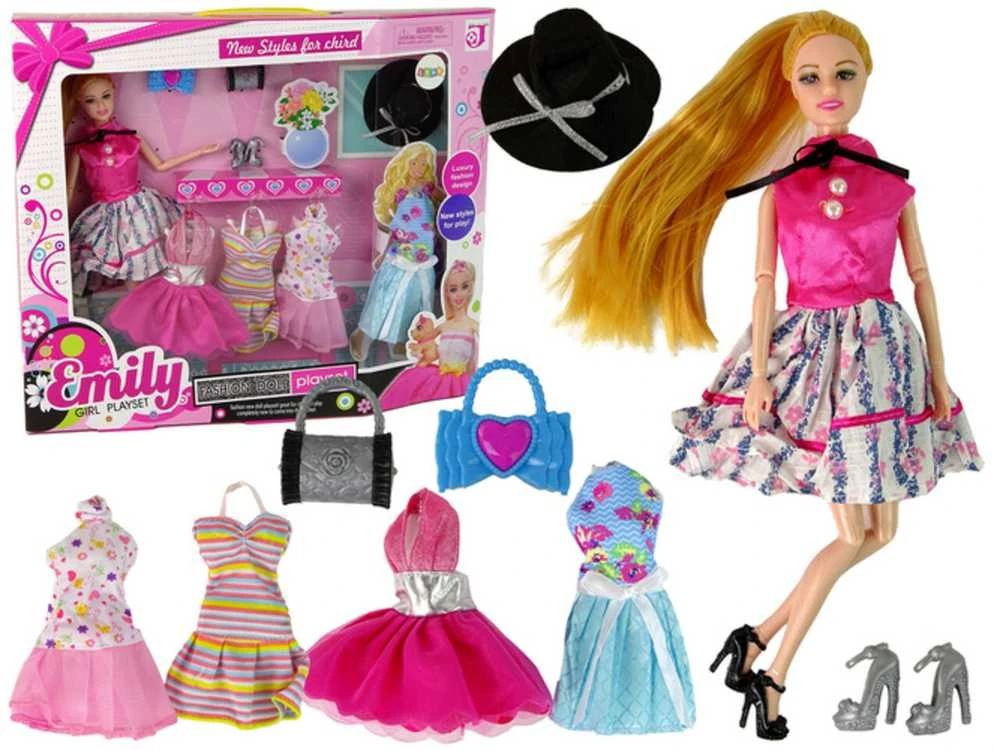 Lėlė Emily su keičiamais aksesuarais