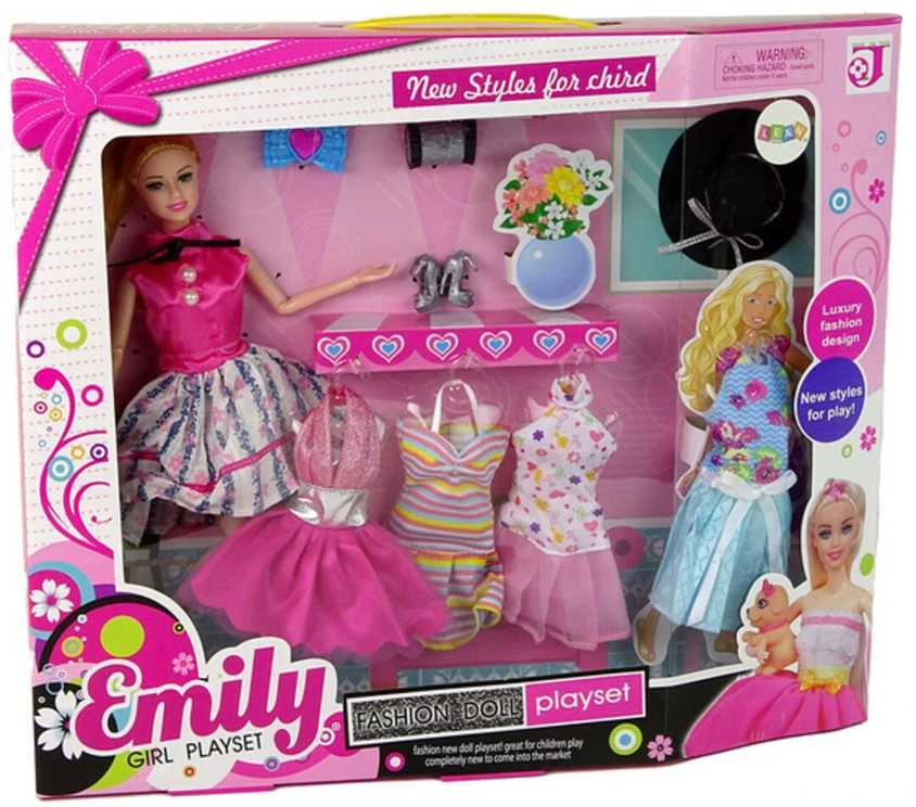 Lėlė Emily su keičiamais aksesuarais
