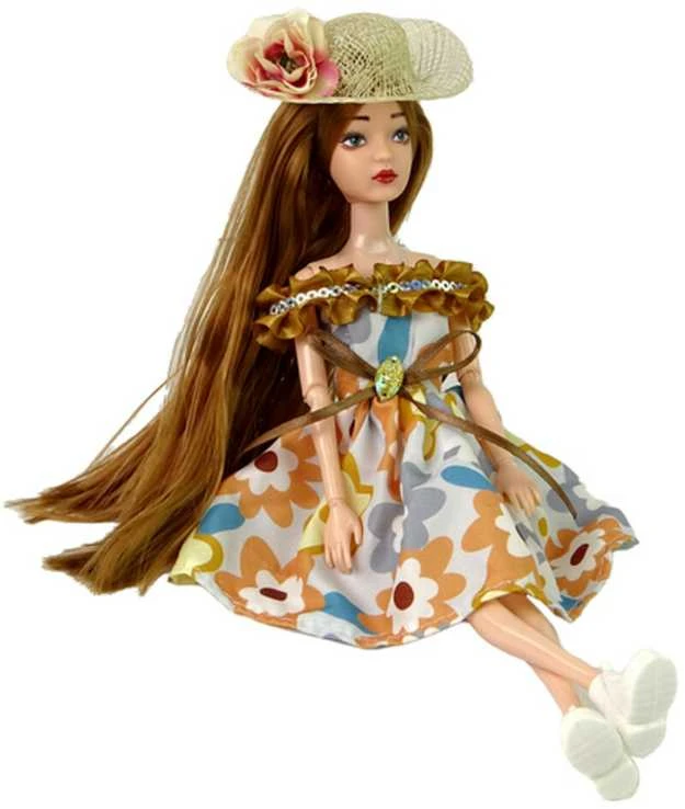 Lėlė Emily su skrybėle