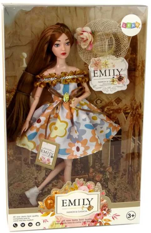 Lėlė Emily su skrybėle