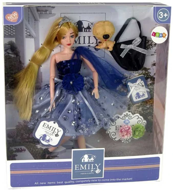 Lėlė Emily su šuniuku