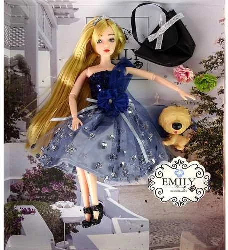 Lėlė Emily su šuniuku