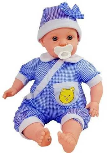 Lėlė kūdikis Baby Kid 45 cm, mėlyna