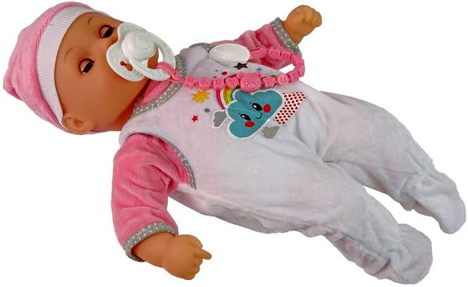 Lėlė kūdikis, rožinė, 38 cm