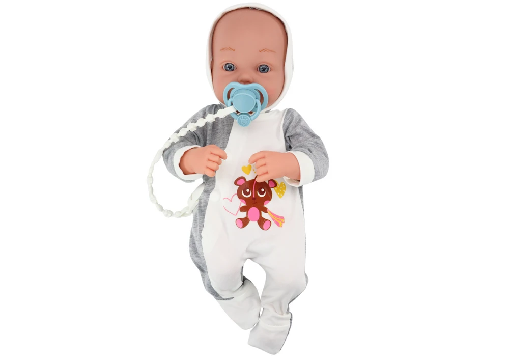 Lėlė kūdikis su čiulptuku ir antklode, 35 cm