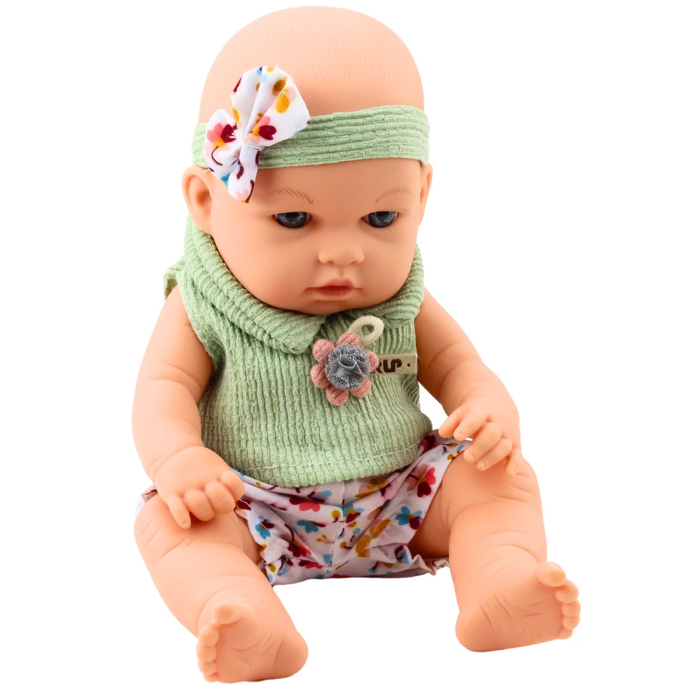 Lėlė kūdikis su drabužėliais ir galvajuoste, 29 cm