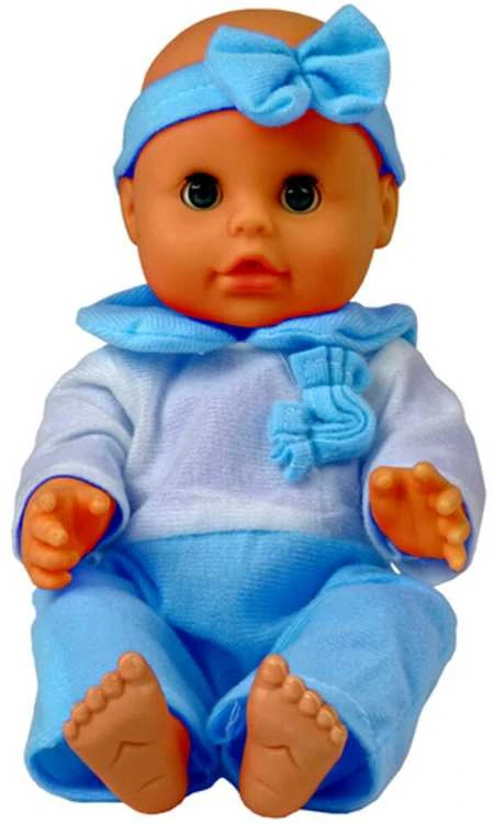 Lėlė kūdikis su priedais, 30 cm, mėlyna