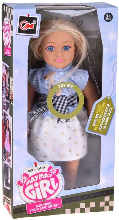 Lėlė "May May Girl" su garso efektu, 48 cm
