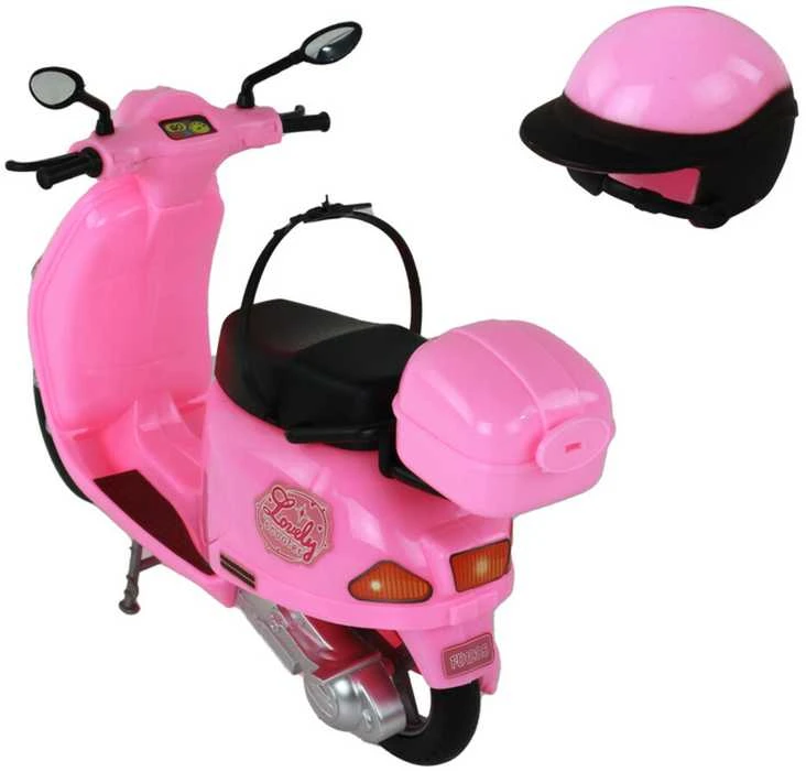 Lėlė su motoroleriu
