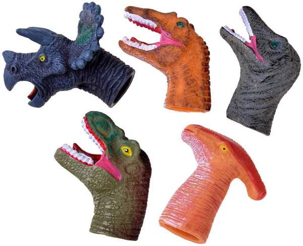 Lėlių ant pirštų rinkinys Dinozaurai, 5 vnt.
