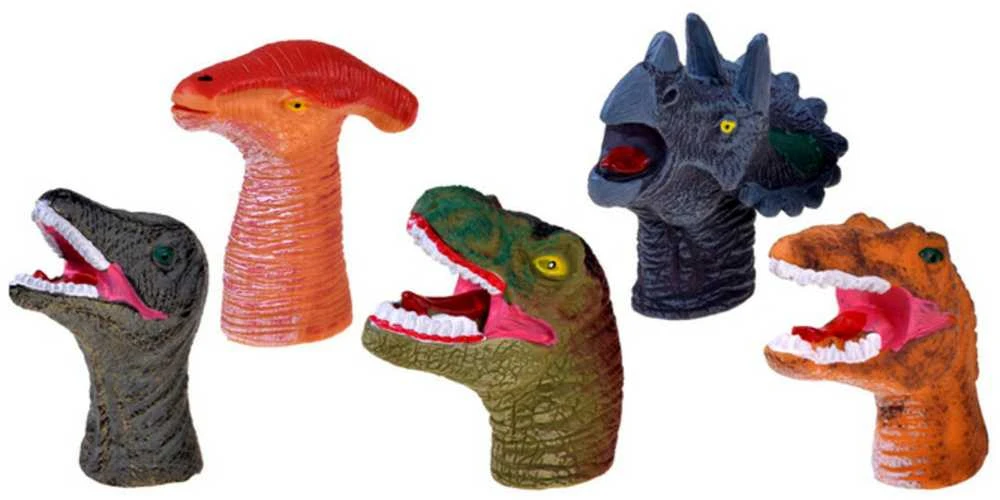 Lėlių ant pirštų rinkinys Dinozaurai, 5 vnt.