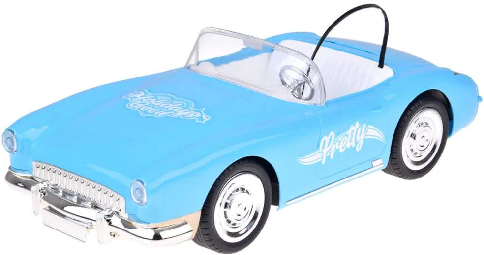 Lėlių automobilis su pultu Retro Cadillac su lėle vaikinu