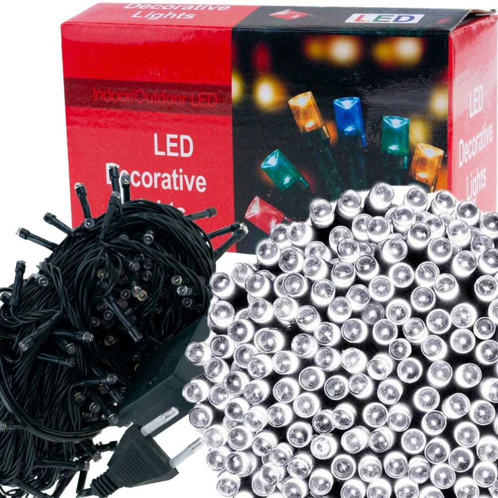 Lempučių girlianda 100 LED, šaltai balta