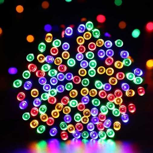 Lempučių girlianda 100 LED, spalvota