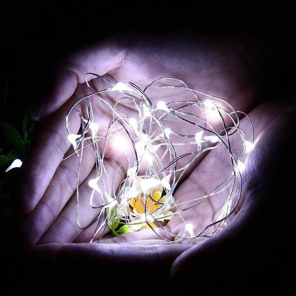 Lempučių girlianda 20 LED, šaltai balta