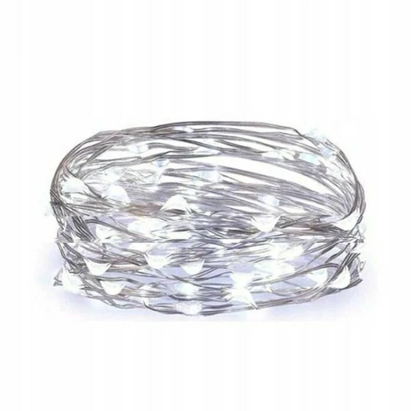 Lempučių girlianda 20 LED, šaltai balta