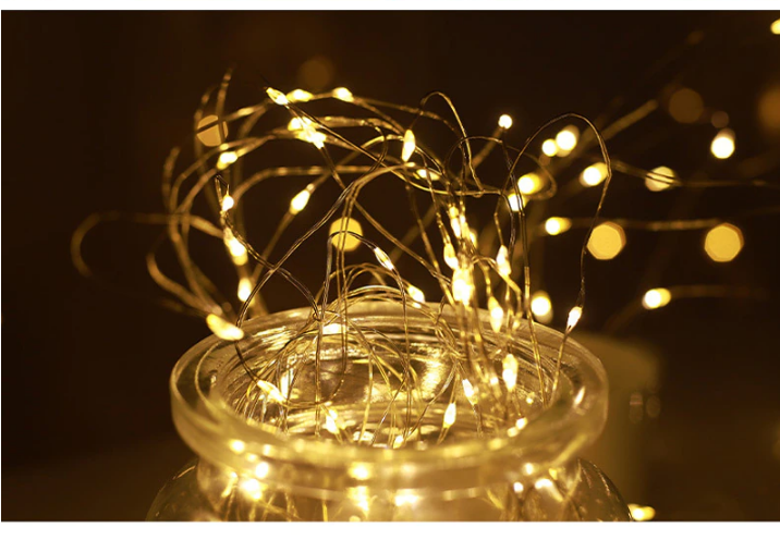 Lempučių girlianda 20 LED, šiltai balta
