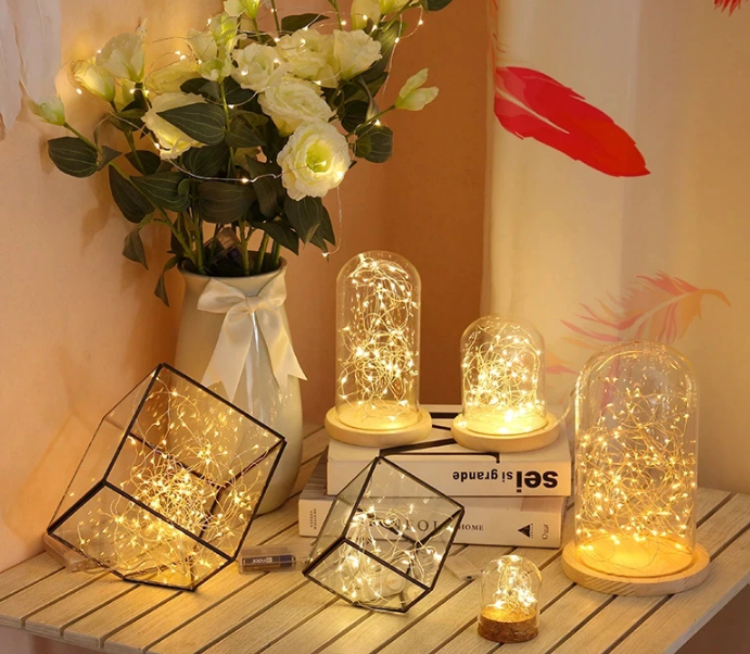 Lempučių girlianda 20 LED, šiltai balta