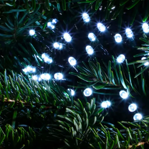 Lempučių girlianda 200 LED, šaltai balta