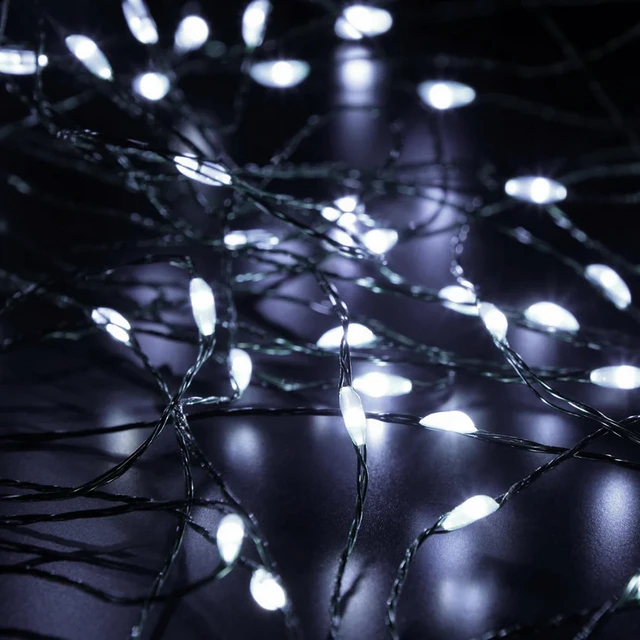 Lempučių girlianda 300 LED, šaltai balta