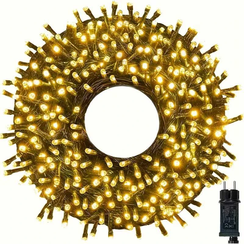Lempučių girlianda 300 LED, šiltai balta, 3+15m