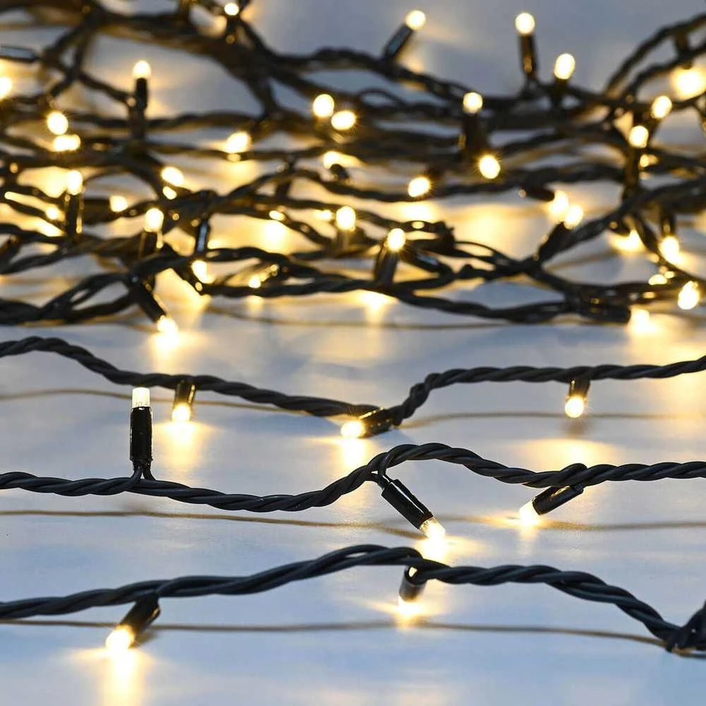 Lempučių girlianda 300 LED, šiltai balta, 3+15m