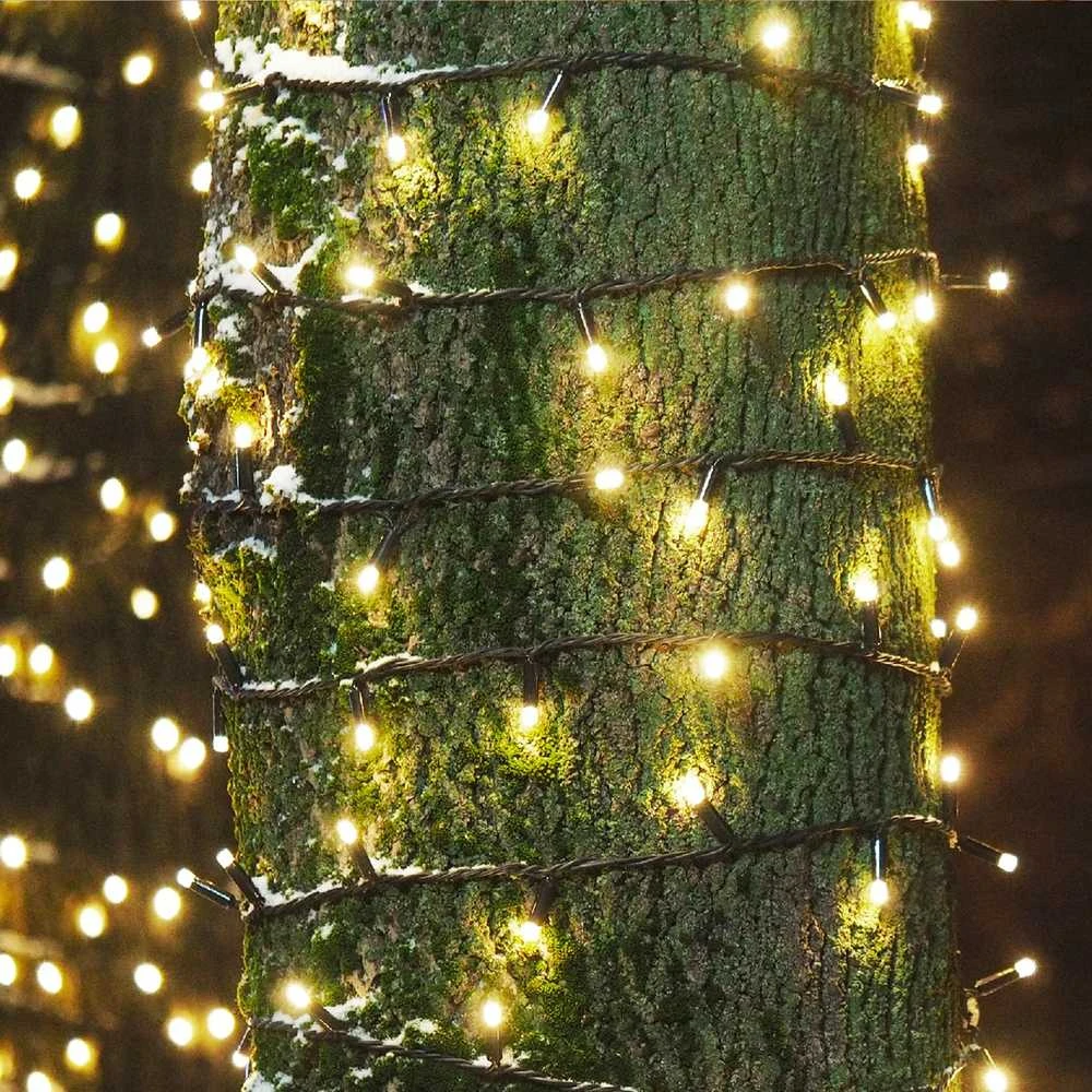 Lempučių girlianda 300 LED, šiltai balta, 3+15m