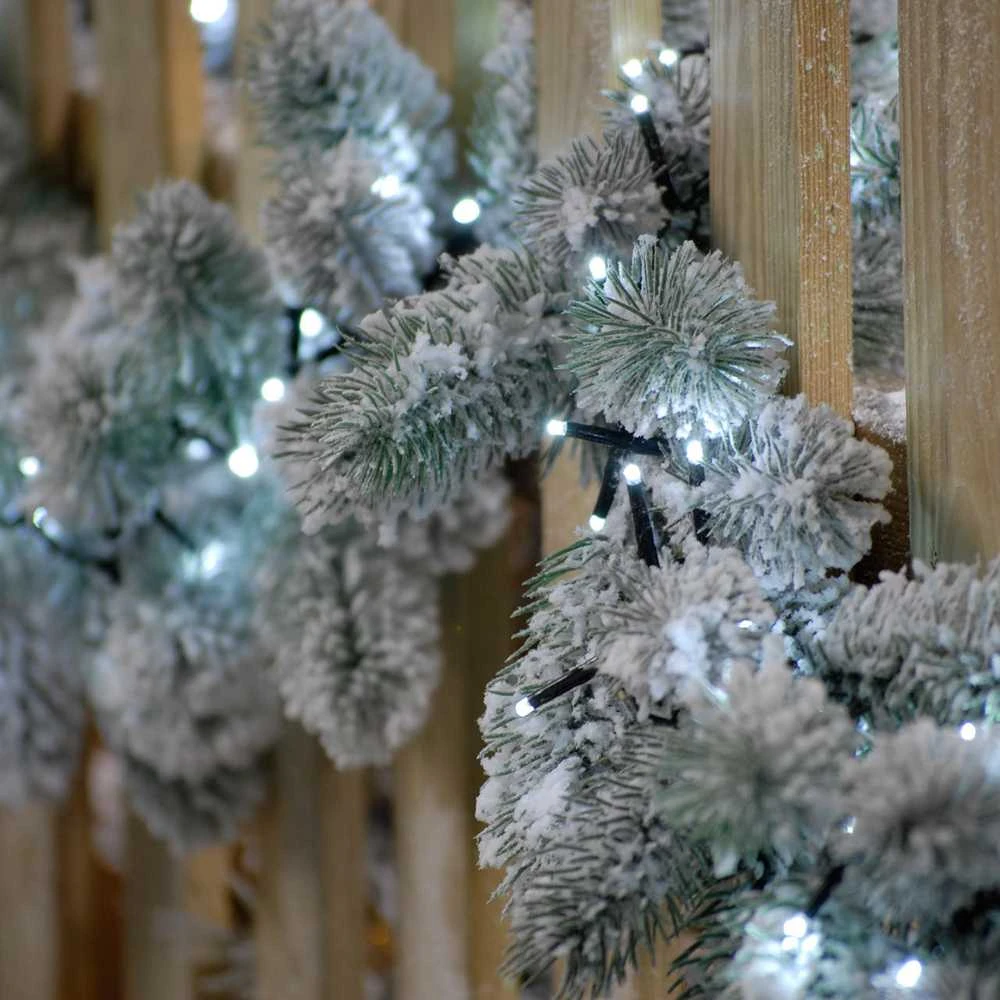 Lempučių girlianda 500 LED, šaltai balta, 3+25m
