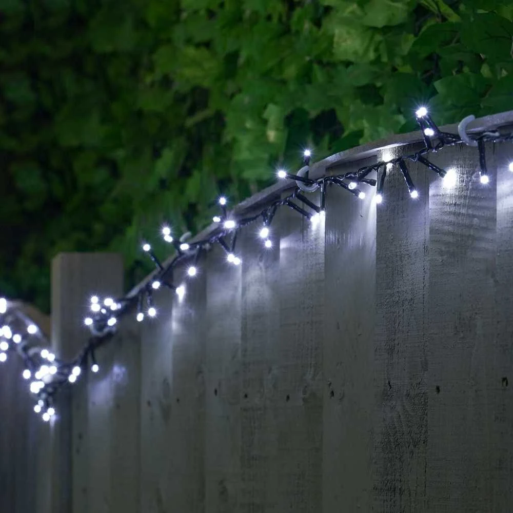 Lempučių girlianda 500 LED, šaltai balta, 3+25m