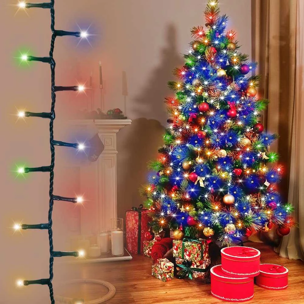Lempučių girlianda 500 LED, spalvota, 3+25m