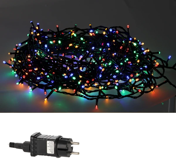 Lempučių girlianda 500 LED, spalvota, 3+25m