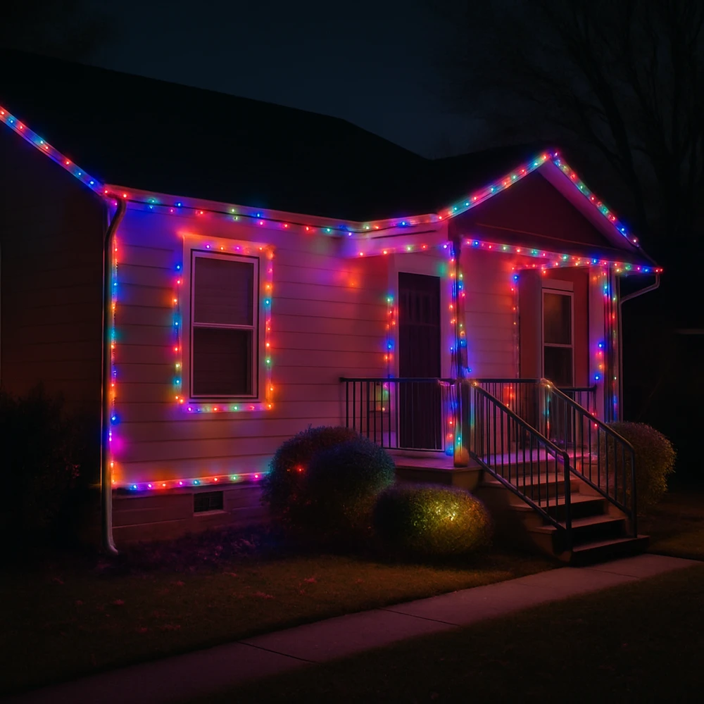 Lempučių girlianda 500 LED, spalvota, 3+25m