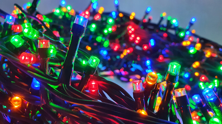 Lempučių girlianda 500 LED, spalvota