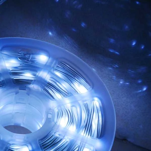 Lempučių girlianda ant ritės 500 LED Micro, šaltai balta, 3+50m