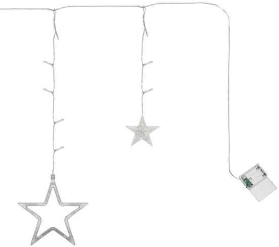 Lempučių užuolaida Žvaigždės 138 LED, šiltai balta, 4.4 m