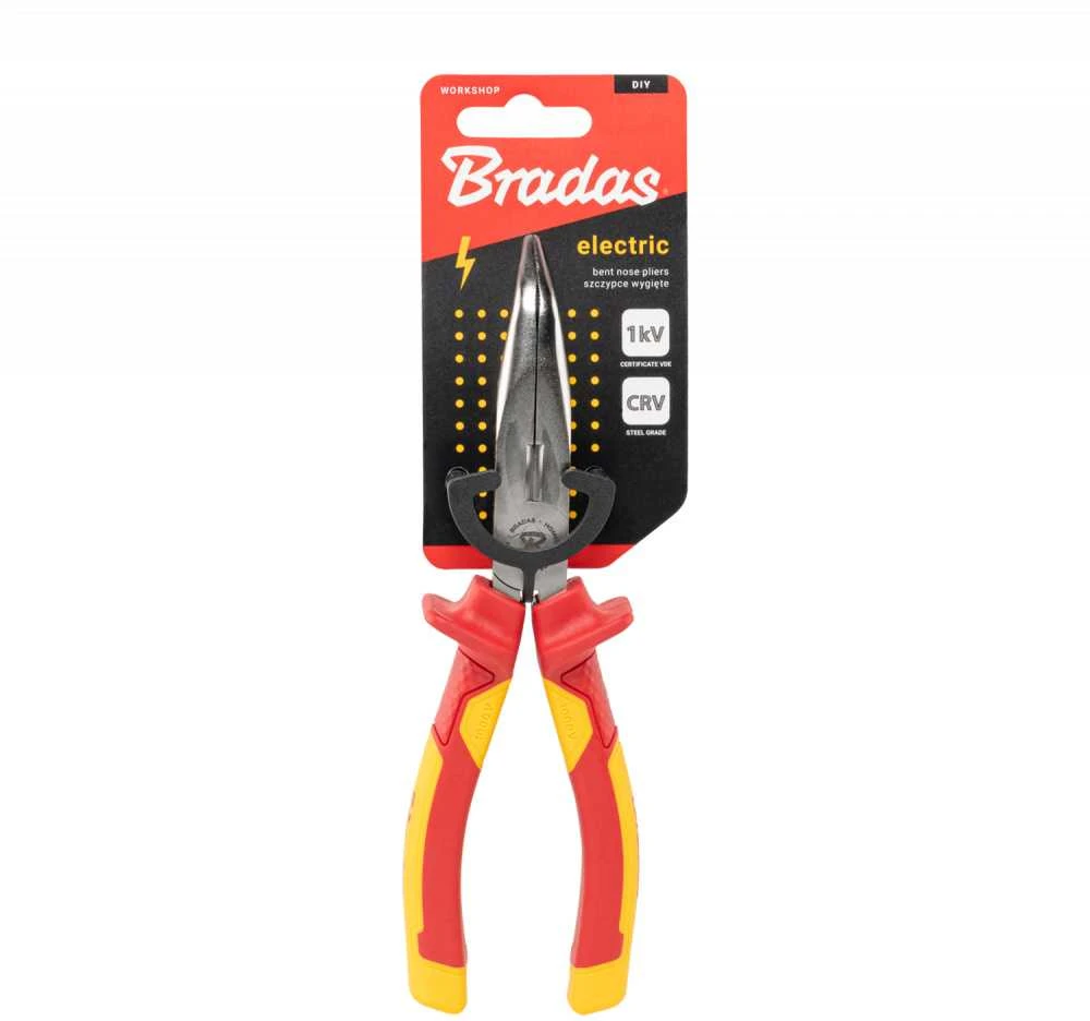 Lenktos replės Bradas ELECTRIC HOME & GARAGE, 190 mm 1 kV VDE