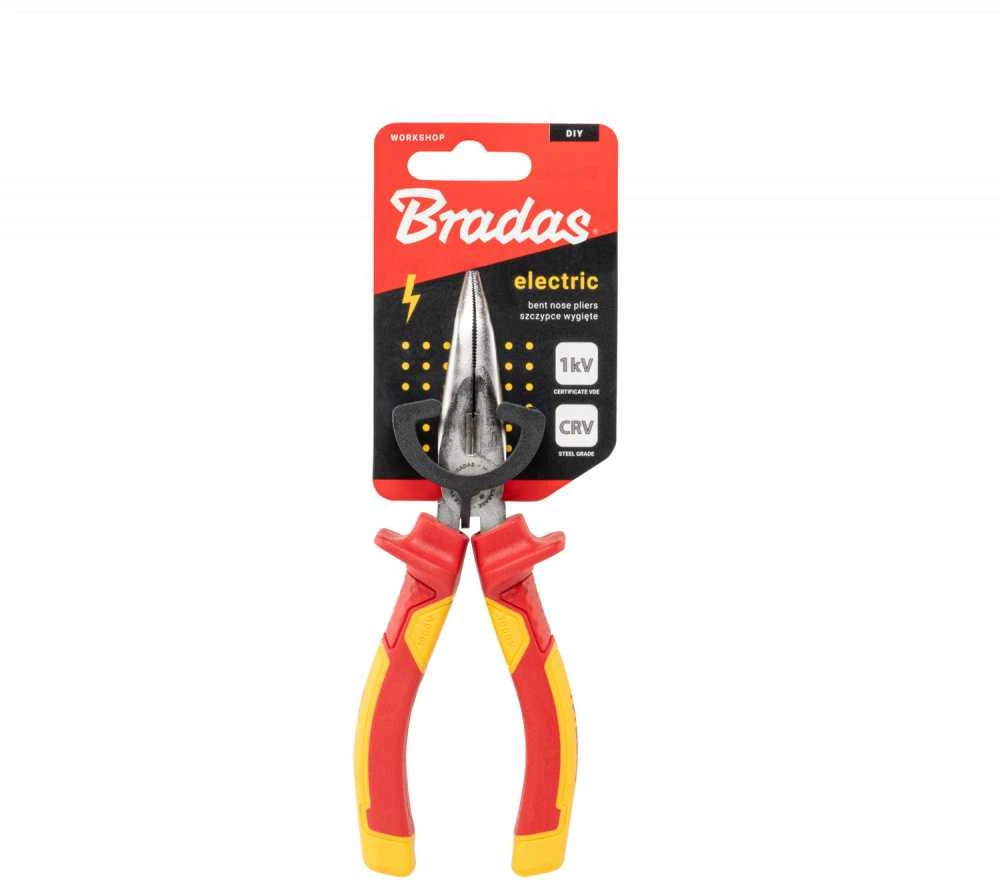 Lenktos replės Bradas ELECTRIC HOME & GARAGE, 160 mm 1kV VDE